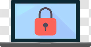 It - Data Security On Locked Laptop Icon Transparent PNG