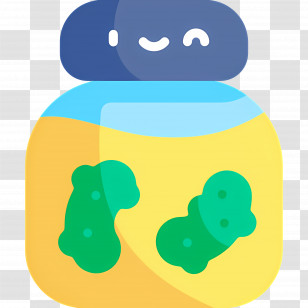 Pickle Jar - Pickle Jar With Smiling Face Transparent PNG