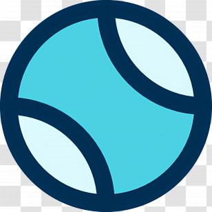 Tennis Ball - Blue Tennis Ball Icon Transparent PNG