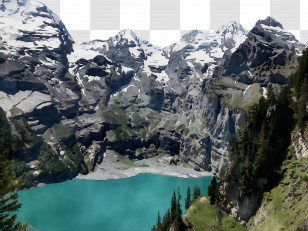 Mount Scenery Glacial Lake Crater Lake Terrain Moraine Transparent PNG