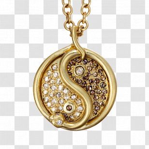 Locket Necklace Charms & Pendants Jewellery Yin And Yang - Pendant - Platinum Safflower Three Dimensional Transparent PNG