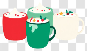 Christmas Mug - Festive Holiday Mugs Transparent PNG