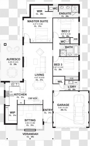 House Plan Floor Bedroom - 3d - Indoor Transparent PNG