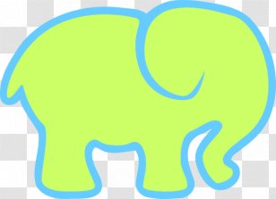 Big Elephants Clip Art - Grass - Elephant Blue Transparent PNG