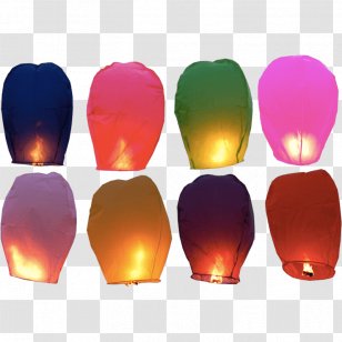 Lighting Sky Lantern Paper - Light Transparent PNG