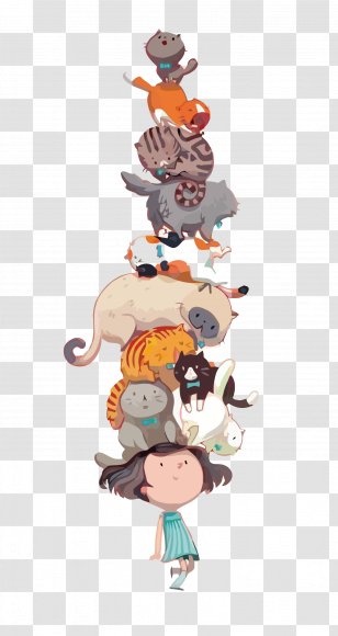 Cat Food Drawing Illustrator Illustration - Scratching Post - Vector Crowd Transparent PNG