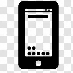 IPhone Telephone - Smartphone - Mobile Phone Caller Interface Transparent PNG