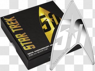 Perth Mint Silver Coin Proof Coinage - Star Trek 50th Transparent PNG