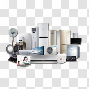 Home Appliance Air Conditioning Refrigerator Conditioner - Panasonic - A Large Collection Of Appliances Transparent PNG