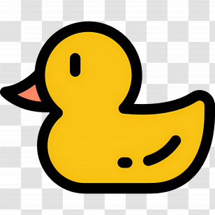 Duck - Yellow Rubber Duck Illustration Transparent PNG