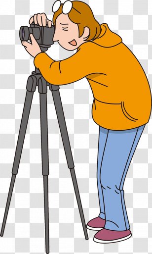 Focus Camera Illustration - Male - The Photographer Focused On Illustrations Transparent PNG