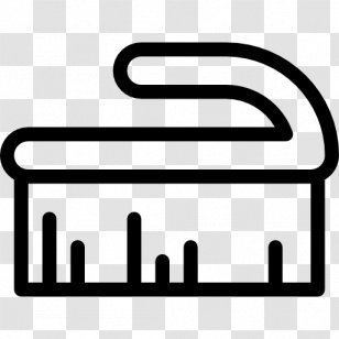 Cleaning Cleanliness Housekeeping Brush - Black And White Transparent PNG