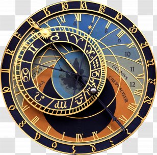 Prague Astronomical Clock Old Town Hall Square - Movement - Retro Transparent PNG