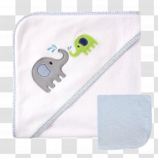 Towel Infant Baby Shower Bathing Elephant - Linens Transparent PNG