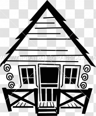 Clip Art Log Cabin Image Cottage Vector Graphics - Computer - Clipart Transparent PNG