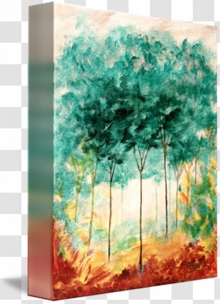 Watercolor Painting Acrylic Paint Gallery Wrap Canvas - Modern Architecture - Landscape Transparent PNG