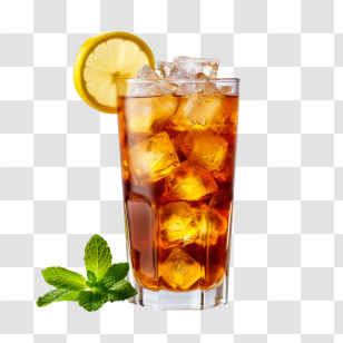Ice Tea
 - Refreshing Iced Tea With Lemon And Mint Transparent PNG