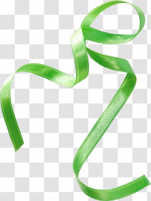 Ribbon Green Silk - Gratis - Floating Transparent PNG