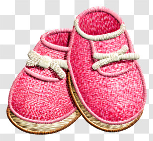 New Baby Symbol - Cute Pink Baby Shoes Transparent PNG
