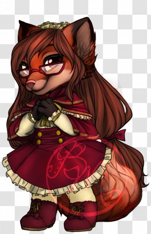 Fox Tail Art Maroon - Frame Transparent PNG