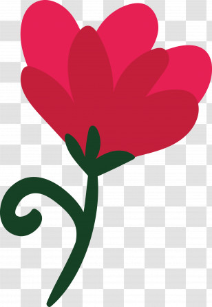 Plant Stem Petal Leaf Magenta Telekom Flower Transparent PNG