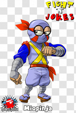 Miopinja - Cartoon Ninja Fighter Transparent PNG