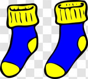 Sock Slipper Clothing Clip Art - Blue - Socks Cliparts Transparent PNG
