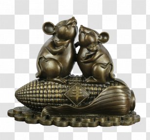 Rat Bronze Copper - Statue - Bumper Harvest Transparent PNG