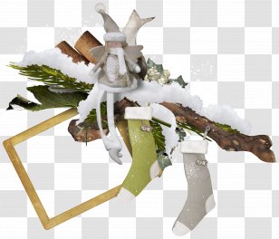Christmas Tree - Pine Needle Frame Transparent PNG
