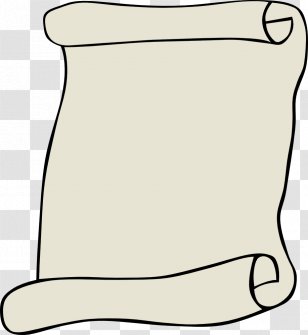 Parchment Paper Clip Art - Black And White - Background Image Transparent PNG