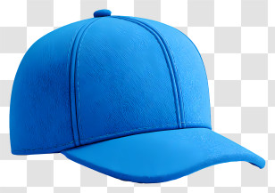 Blue Baseball Cap - Blue Baseball Cap Transparent PNG