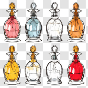 Perfume Bottle - Stylized Perfume Bottles Collection Transparent PNG