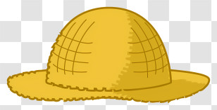Straw Hat - Classic Straw Hat Illustration Transparent PNG