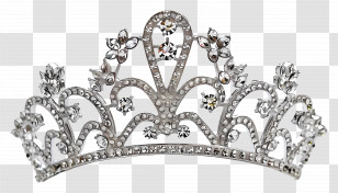 Tiara - Elegant Diamond Tiara Design Transparent PNG