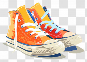 Sneakers - Colorful Sneakers Illustration Transparent PNG