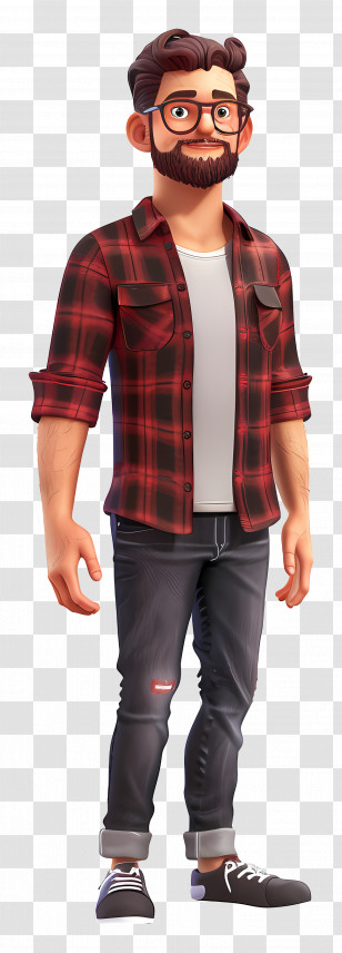 3d Male Avatar - 3D Animated Man Character Transparent PNG