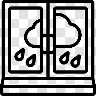 Window Rain - Rainy Window Icon Transparent PNG