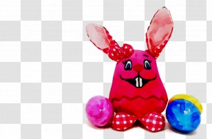Easter Bunny Egg Stuffed Animals & Cuddly Toys Magenta - Toy Transparent PNG
