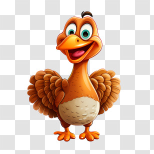 Thanksgiving Turkey - Happy Cartoon Bird Illustration Transparent PNG