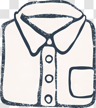 Icon - Casual Shirt With Collar And Buttons Transparent PNG