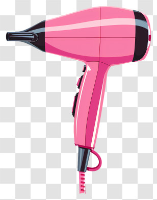 Pink Hair Dryer - Pink Hair Dryer For Styling Transparent PNG