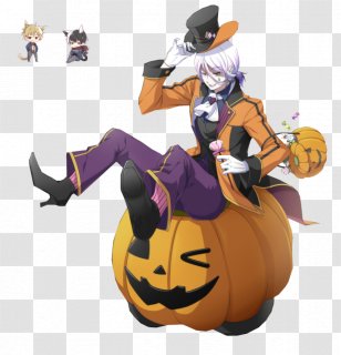 Halloween Pixiv Rendering DeviantArt - Watercolor - Pumpkin Transparent PNG