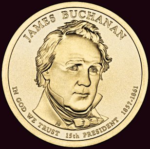 James Buchanan United States Of America Presidential $1 Coin Program Dollar - Medal Transparent PNG