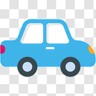 Cartoon Car - Blue Cartoon Car Icon Transparent PNG