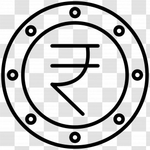 Indian Rupees - Rupee Currency Symbol Transparent PNG
