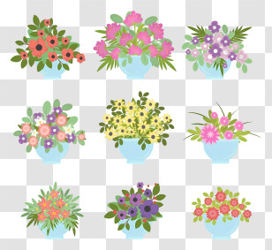 Vase - Various Flower Arrangements In Vases Transparent PNG