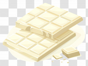 White Chocolate - White Chocolate Bar Illustration Transparent PNG