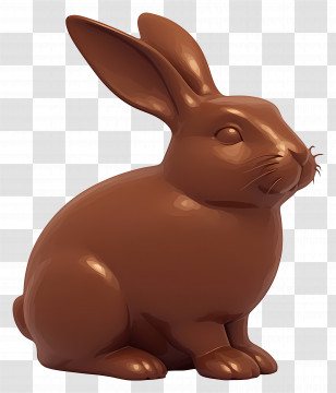 Chocolate Bunny - Chocolate Bunny For Easter Transparent PNG
