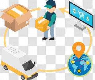 Logistics Distribution Supply-chain Management Transport Supply Chain - Sharing - Business Transparent PNG