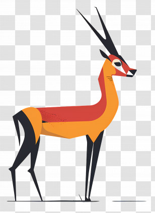 Antelope - Antelope Illustration Transparent PNG